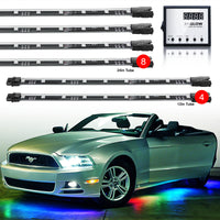 Thumbnail for XK Glow 3 Million Color XKGLOW LED Accent Light Car/Truck Kit 8x24In + 4x12In Tubes