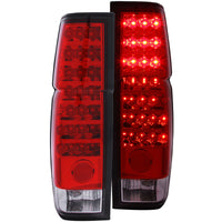 Thumbnail for ANZO 1986-1997 Nissan Hardbody LED Taillights Red/Clear