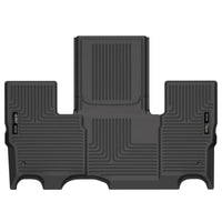 Thumbnail for Husky Liners 2022 Jeep Grand Wagoneer WeatherBeater 2nd Seat Black Floor Liners