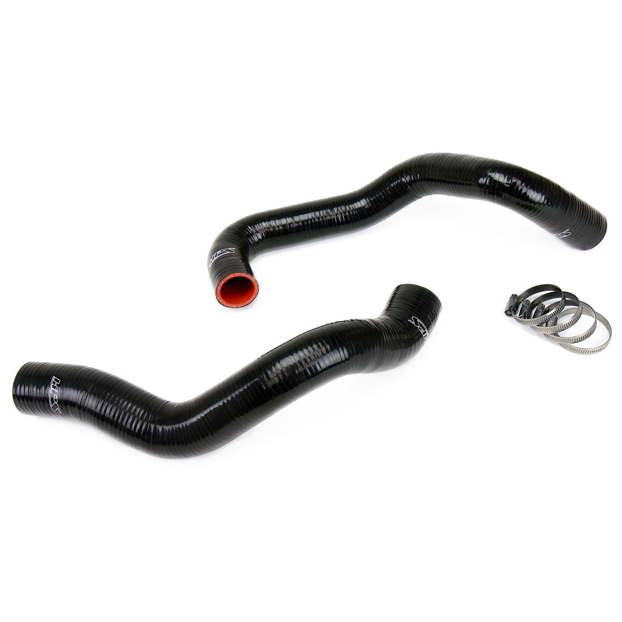 HPS Black Reinforced Silicone Radiator Hose Kit Coolant for Ford 94-95 Mustang GT / Cobra