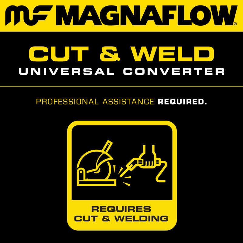 MagnaFlow Conv Univ 2.25 W/Single O2 Boss