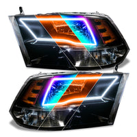 Thumbnail for Oracle 09-18 Dodge Ram Switchback Quad Headlight Halo Kit - RGB+A + w/o Controller SEE WARRANTY