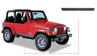 Thumbnail for Bushwacker 97-06 Jeep Wrangler Trail Armor Side Rocker Panels - Black