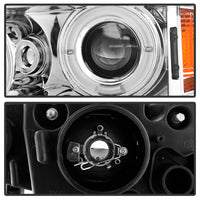 Thumbnail for Spyder BMW E46 3-Series 02-05 4DR Projector Headlights 1PC LED Halo Chrm PRO-YD-BMWE4602-4D-AM-C