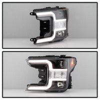 Thumbnail for Spyder 18-19 Ford F-150 Projector Headlights - Halogen Model Only - Black PRO-YD-FF15018-LB-BK