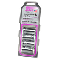 Thumbnail for McGard SplineDrive Lug Nut (Cone Seat) M14X1.5 / 1.648in. Length (4-Pack) - Chrome (Req. Tool)