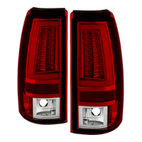 Thumbnail for Spyder Chevy Silverado 1500/2500 03-06 Version 2 LED Tail Lights - Red Clear ALT-YD-CS03V2-LED-RC