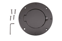 Thumbnail for Rugged Ridge Non-Locking Gas Cap Door Black 97-06 Jeep Wrangler