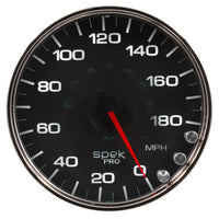 Thumbnail for Autometer Spek-Pro Gauge Speedometer 5in 180 Mph Elec. Programmable Black/Chrome