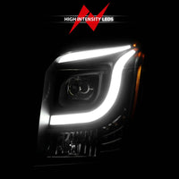 Thumbnail for Anzo 15-17 GMC Yukon/Yukon XL Projector Headlights Black Housing/Clear Lens (w/ Light Bars)