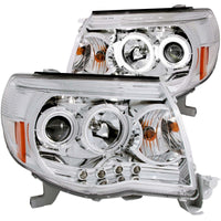 Thumbnail for ANZO 2005-2011 Toyota Tacoma Projector Headlights w/ Halos Chrome