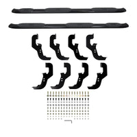 Thumbnail for Westin 2019 Chevrolet Silverado/Sierra 1500 CC (5.5ft) PRO TRAXX 5 WTW Oval Nerf Step Bars - Black