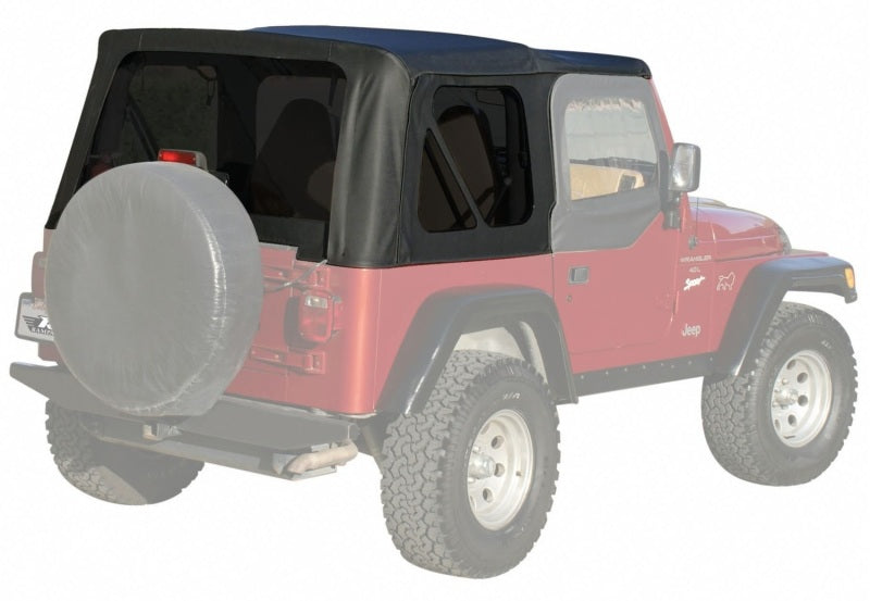 Rampage 1997-2006 Jeep Wrangler(TJ) OEM Replacement Top - Black Denim