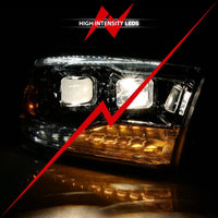 Thumbnail for ANZO 2009-2018 Dodge Ram 1500 Projector H.L. Switchback Black Amber