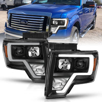 Thumbnail for ANZO 2009-2014 Ford F-150 Projector Light Bar H.L Black Amber