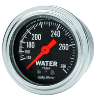 Thumbnail for Autometer Traditional Chrome Mechanical Water Temperature 2 1/16in 140-280 F Gauge