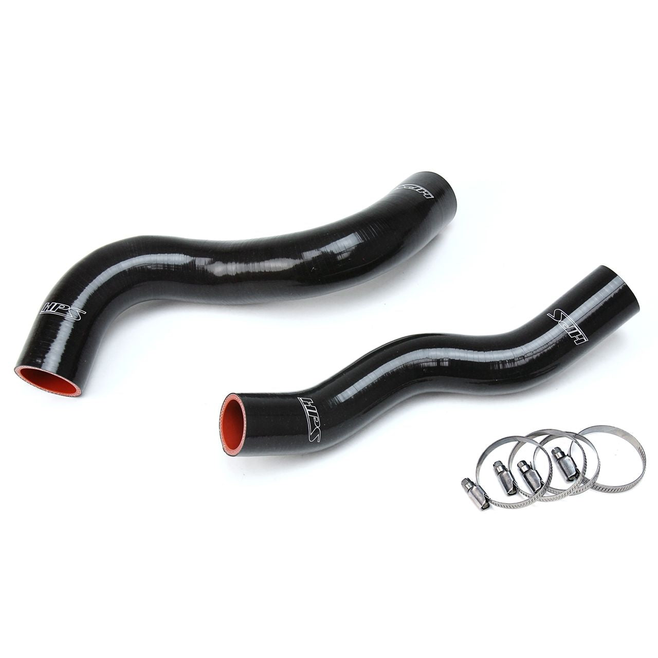 HPS Black Reinforced Silicone Radiator Hose Kit Coolant for Jeep 05-09 Grand Cherokee 4.7L V8 WK1