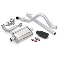 Thumbnail for Banks Power 07-11 Jeep 3.8L Wrangler - 2dr Monster Exhaust System - SS Single Exhaust w/ Black Tip