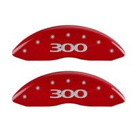 Thumbnail for MGP 4 Caliper Covers Engraved Front & Rear 300 Red finish silver ch