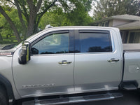 Thumbnail for EGR 2019 Chevy 1500 Crew Cab In-Channel Window Visors - Matte Black