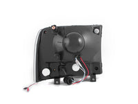 Thumbnail for ANZO 2000-2004 Ford Excursion Crystal Headlights Black w/ LED 1pc