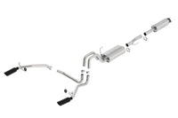 Thumbnail for Borla 11-14 Ford F-150 5.0L Stainless Steel S-Type Catback Exhaust - 4in Tips Single Split Rear Exit