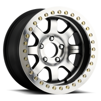 Thumbnail for Raceline RT260 Avenger 17x8.5in/6x135 BP/-32mm Offset/87.1mm Bore - Black & Machined Beadlock Wheel
