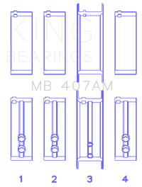 Thumbnail for King Chrysler Valient Crankshaft Main Bearings