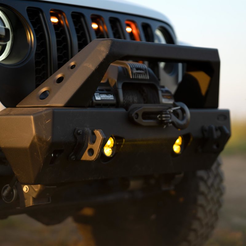 KC HiLiTES FLEX ERA 3 Dual Mode SAE Fog Lights - 2-Light Master Kit for Jeep Aftermarket Bumpers