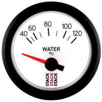 Thumbnail for Autometer Stack 52mm 40-120 Deg C M10 Male Electric Water Temp Gauge - White
