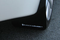 Thumbnail for Rally Armor 08-17 Mitsubishi EVO X Black UR Mud Flap w/ White Logo