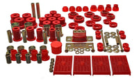 Thumbnail for Energy Suspension 67-79 GM Camaro / Firebird w/ Multi Leaf Springs Red Hyper-Flex Master Bushing Set
