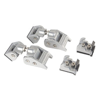 Thumbnail for Rugged Ridge 07-18 Jeep Wrangler JK Silver Hood Catch Kit