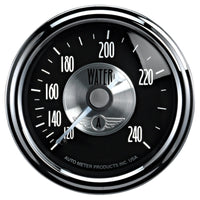 Thumbnail for Autometer Prestige Series Black Diamond 2-1/16in 120-240 Deg F Water Temp Gauge