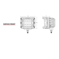 Thumbnail for Rigid Industries D-SS Spot w/ Amber PRO Lens (Pair)