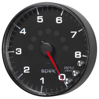 Thumbnail for Autometer Spek-Pro Gauge Tachometer 5in 8K Rpm W/Shift Light & Peak Mem Black/Black
