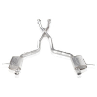 Thumbnail for Stainless Works 2018 Jeep TrackHawk 6.2L 3in Catback System X-Pipe Turbo S-Tube Muffler Stock Exit