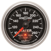 Thumbnail for Autometer Sport-Comp II 52.4mm 100-260 Deg F Water Temp Peak & Warn w/ Electronic Control Gauge