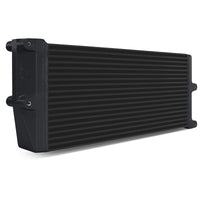 Thumbnail for Mishimoto Heavy-Duty Oil Cooler - 17in. Opposite-Side Outlets - Black