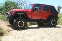 Thumbnail for DV8 Offroad 07-18 Jeep Wrangler JK 2 Piece Fast Back Hard Top 4 Door - Black (DS Only)