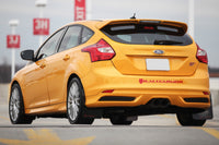 Thumbnail for Rally Armor 12-19 Ford Focus ST / 16-19 RS Black UR Mud Flap w/Tangerine Scream Logo