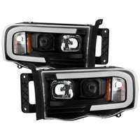 Thumbnail for Spyder Dodge Ram 1500 02-05/Ram 2500/3500 03-05 High-Power LED Headlights - Black PRO-YD-DR02V2PL-BK