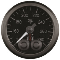 Thumbnail for Autometer Stack Instruments 52mm 140-280 Deg F 1/8in NPTF Male Pro Control Oil Temp Gauge - Black