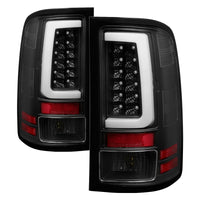 Thumbnail for Spyder 07-13 GMC Sierra 1500 V2 Light Bar LED Tail Lights - Black (ALT-YD-GS07V2-LBLED-BK)