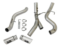Thumbnail for aFe Large Bore-HD 4in 409-SS DPF-Back Exhaust w/Dual Polished Tips 2017 GM Duramax V8-6.6L (td) L5P