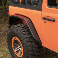 Thumbnail for Rugged Ridge HD Steel Tube Fenders Full Set Black 18-19 JL