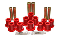 Thumbnail for Energy Suspension Fd Rr Spring Bush Set Complete - Red