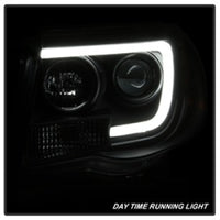 Thumbnail for Spyder Toyota Tacoma 05-11 Projector Headlights - Light Bar DRL - Black PRO-YD-TT05V2-LB-BK