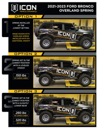 Thumbnail for ICON 21-23 Bronco Rear 2.5 VS RR CDCV Coilover Kit