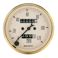 Thumbnail for AutoMeter Gauge Speedometer 3-1/8in. 120MPH Mechanical Golden Oldies